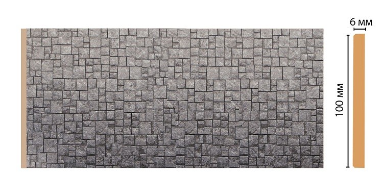 Панель декоративная Decomaster Перламутр-Stone Line R10-31 2400х100 мм