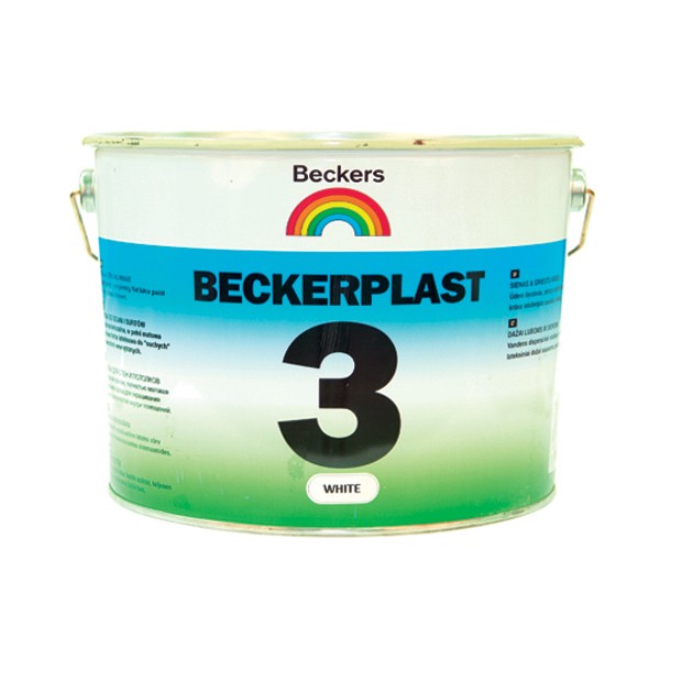 Краска для стен и потолков Beckers Beckerplast 3 BAS VIT 3 л