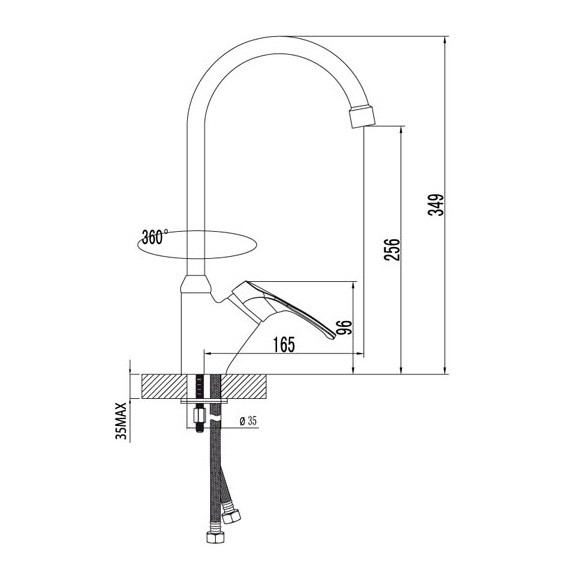 Смеситель для кухни Lemark Omega LM3105C