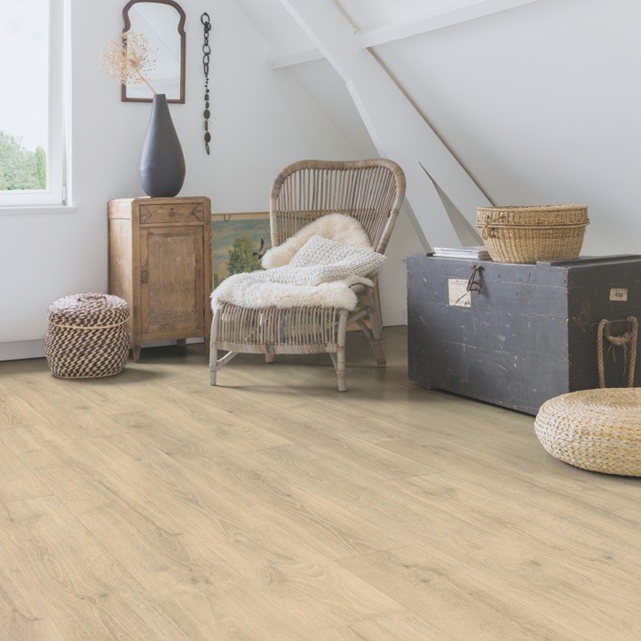 Ламинат Quick-Step Majestic MJ3545 Дуб лесной массив бежевый