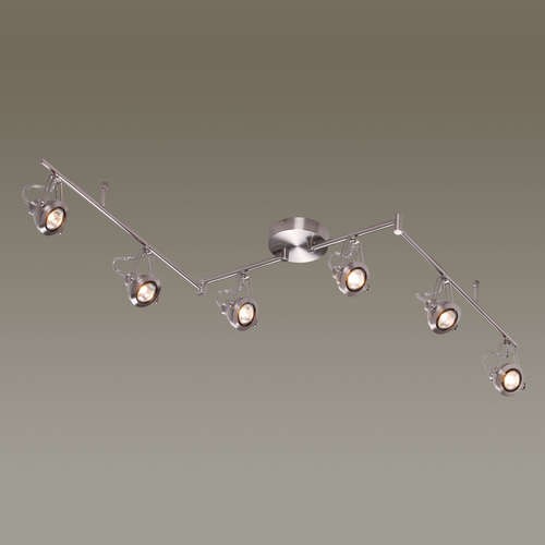 Светильник потолочный Odeon Light Breta 3807/6C глянцевый никель GU10 6х50W 220V