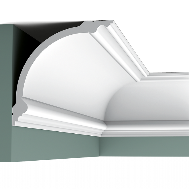 Карниз потолочный полиуретановый Orac Decor Luxxus C338 2000х184х184 мм