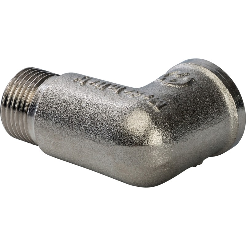 Угольник Stout SFT-0012-000038 3/8 дюйма никелированный с внутренней и наружной резьбой