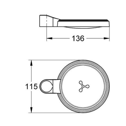 Мыльница Grohe Relexa 27206000 для душевой штанги