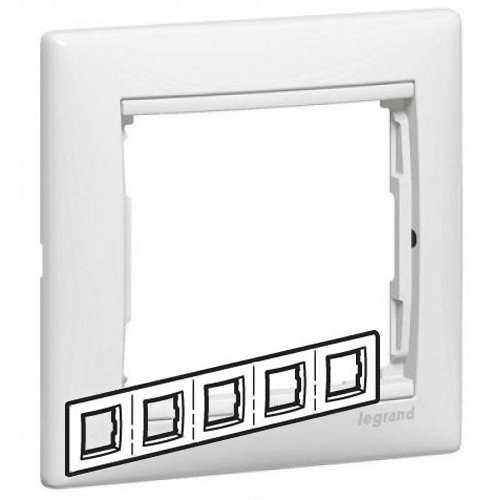 Рамка пятиместная Legrand Valena 774455 горизонтальная белая
