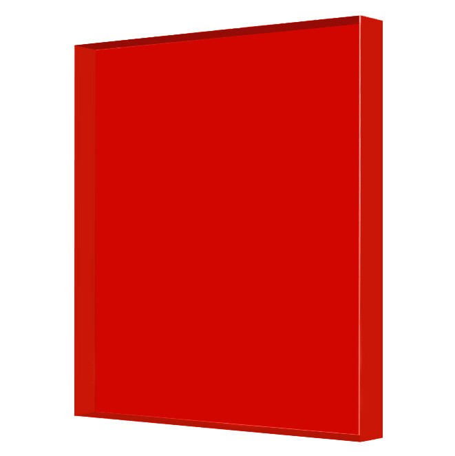 Поликарбонат монолитный Borrex красный 15 мм