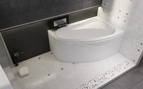Ванна акриловая ассиметричная Riho Lyra 140x90 см L 