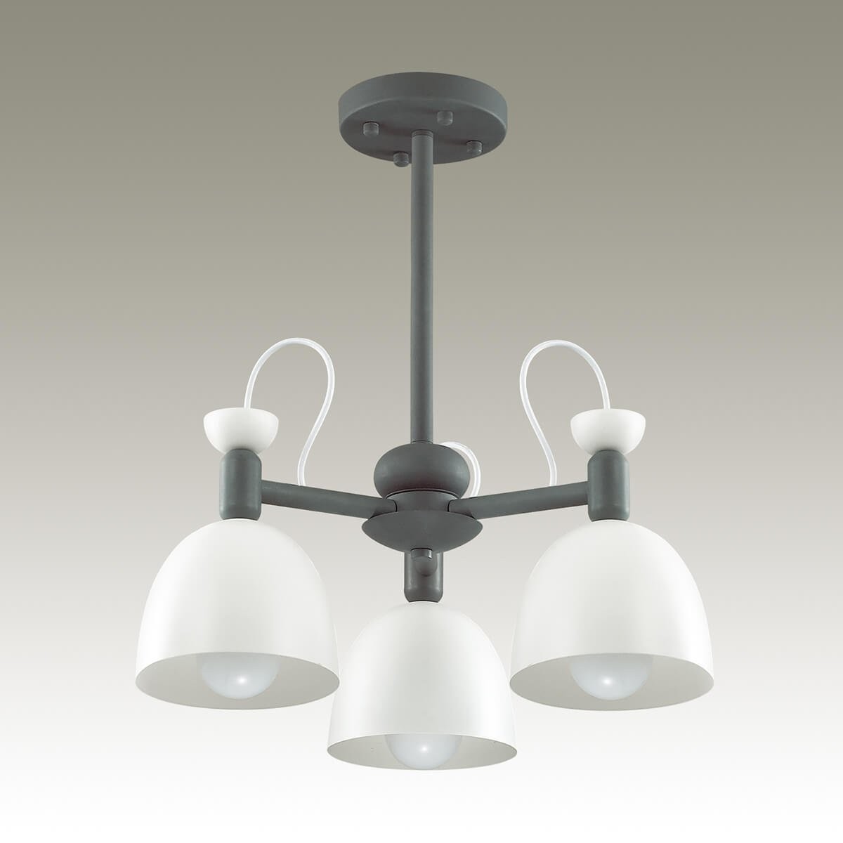 Люстра потолочная Lumion Fiona 3687/3C серая E27 3х40W 220V