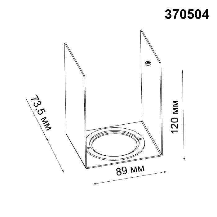 Рамка декоративная для светильника Novotech Legio 370504 хром
