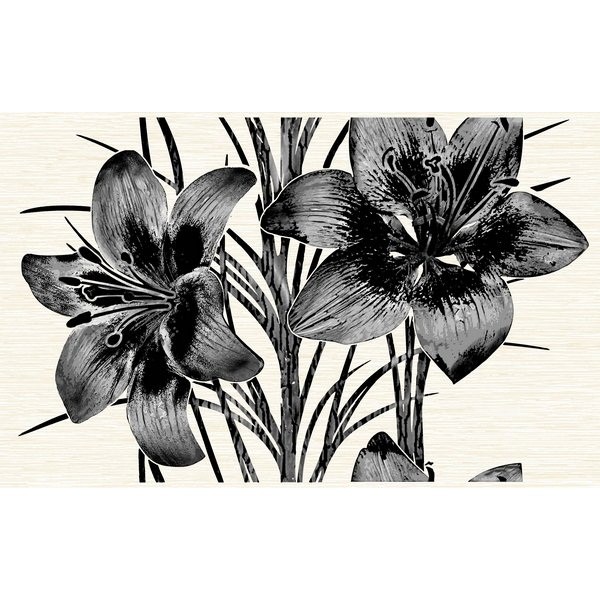 Плитка керамическая Нефрит-Керамика 09-03-04-081-2 Piano черная 400х250 мм