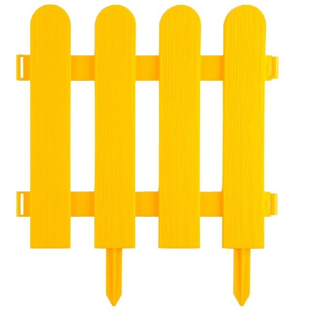 Забор декоративный Grinda Штакетник 422209-Y желтый