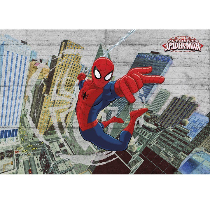 Фотообои бумажные Komar Spider-Man Concrete 8-467 3,68x2,54 м