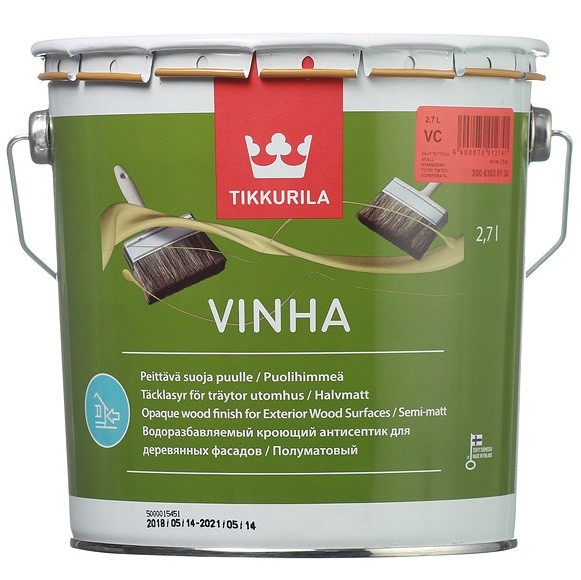 Антисептик кроющий Tikkurila Vinha VC 2,7 л