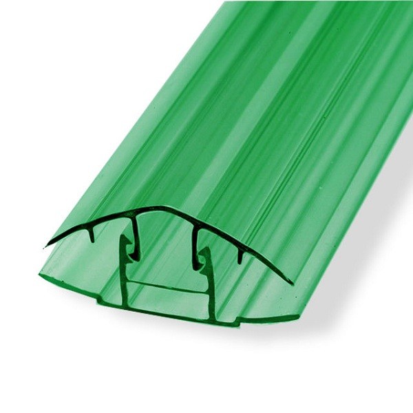 Профиль для поликарбоната Юг-Ойл-Пласт соединительный разъемный 6-10 мм зеленый
