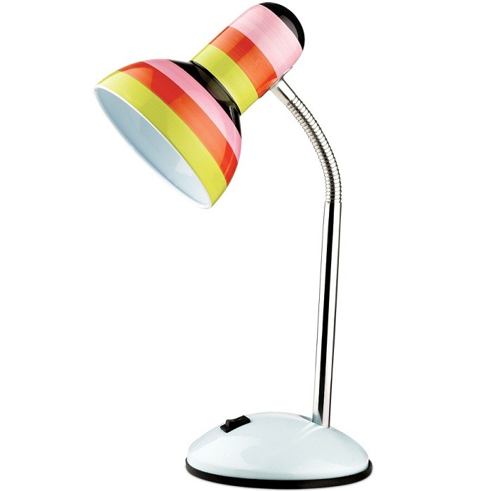 Настольная лампа с выключателем Odeon Light Flip 2593/1T разноцветная E27 60W 220V