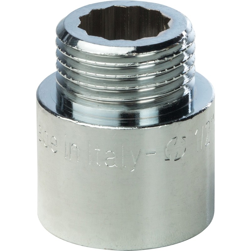 Удлинитель Stout SFT-0002-001220 1/2 дюйма 20 мм хромированный с внутренней и наружной резьбой
