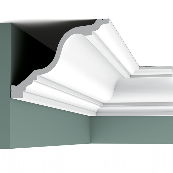 Карниз потолочный полиуретановый Orac Decor Luxxus C334 2000х196х150 мм