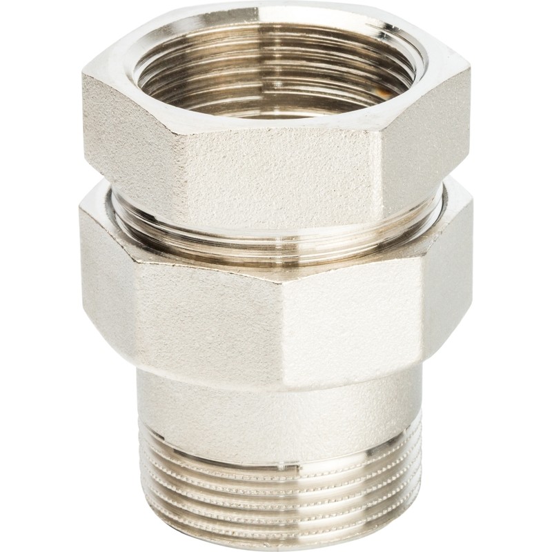 Разъемное соединение американка Stout SFT-0041-000114 1 1/4 дюйма уплотнение под гайкой o-ring кольцо никелированное с внутренней и наружной резьбой