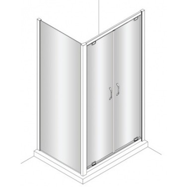 Стенка боковая Huppe X1 120505.069.321 серебро