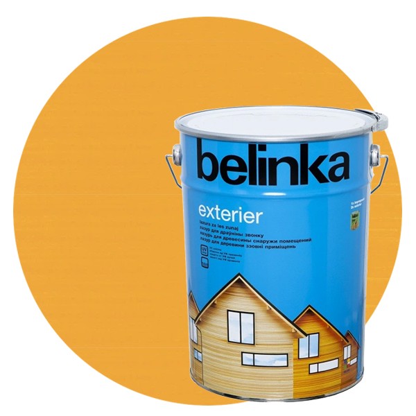 Пропитка для древесины Belinka Exterier № 62 Радужно-желтый 10 л