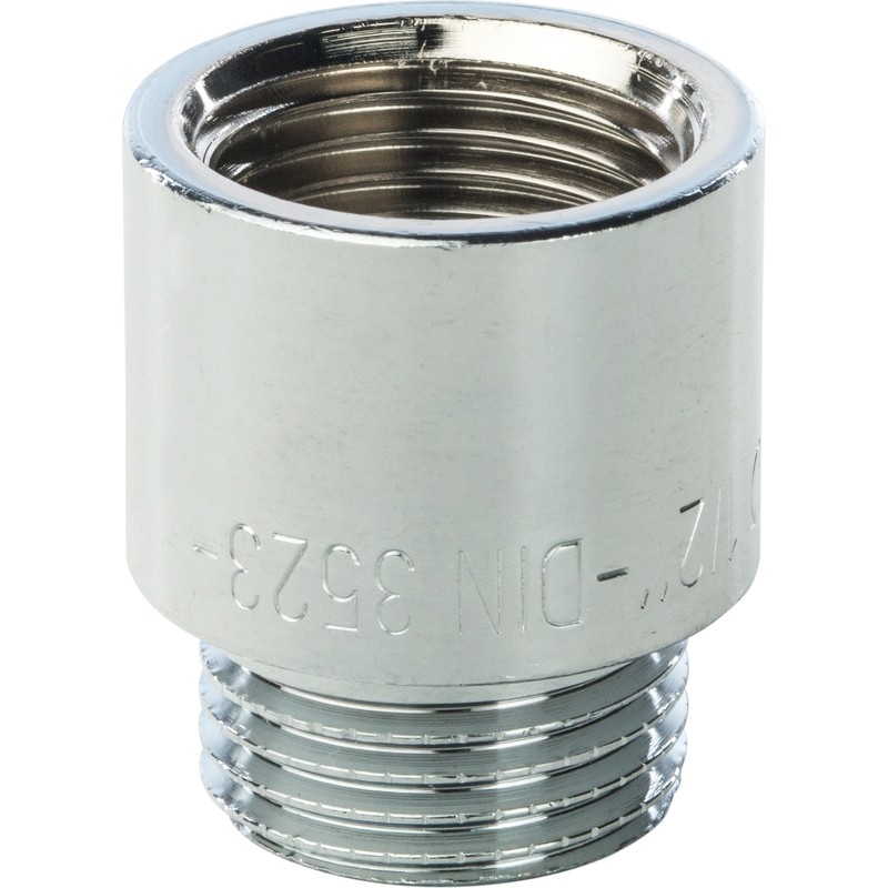 Удлинитель Stout SFT-0002-001220 1/2 дюйма 20 мм хромированный с внутренней и наружной резьбой