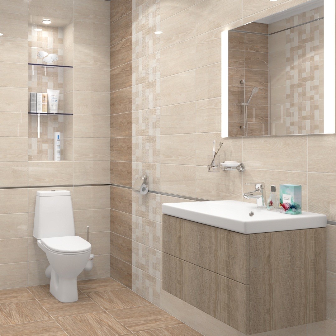 Плитка керамическая Ceramica Classic 16-01-11-428 Platan напольная темно-бежевая 385х385 мм