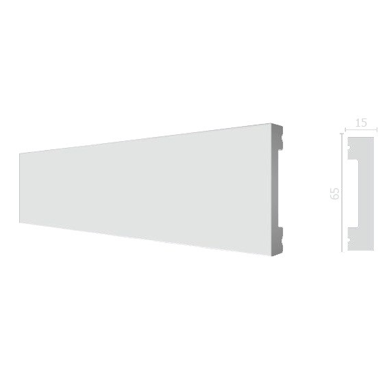 Молдинг из дюрополимера Decor-Dizayn DD33 2000х65х15 мм