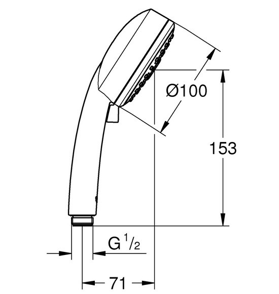 Ручной душ Grohe New Tempesta Cosmopolitan 100 27572002