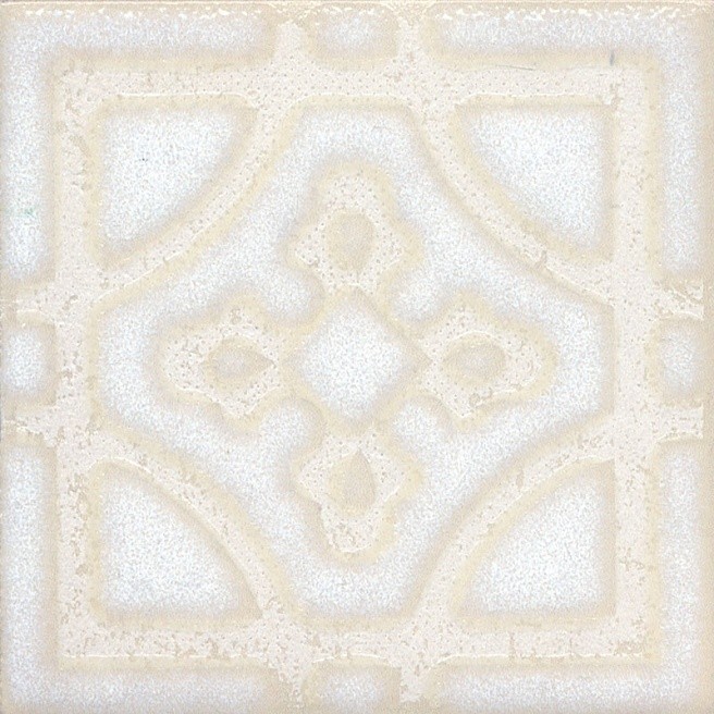 Вставка керамическая Kerama Marazzi STG/B406/1266 Амальфи орнамент белая 99х99 мм