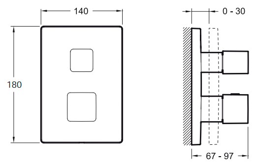 Смеситель для душа Jacob Delafon Square E98733-CP