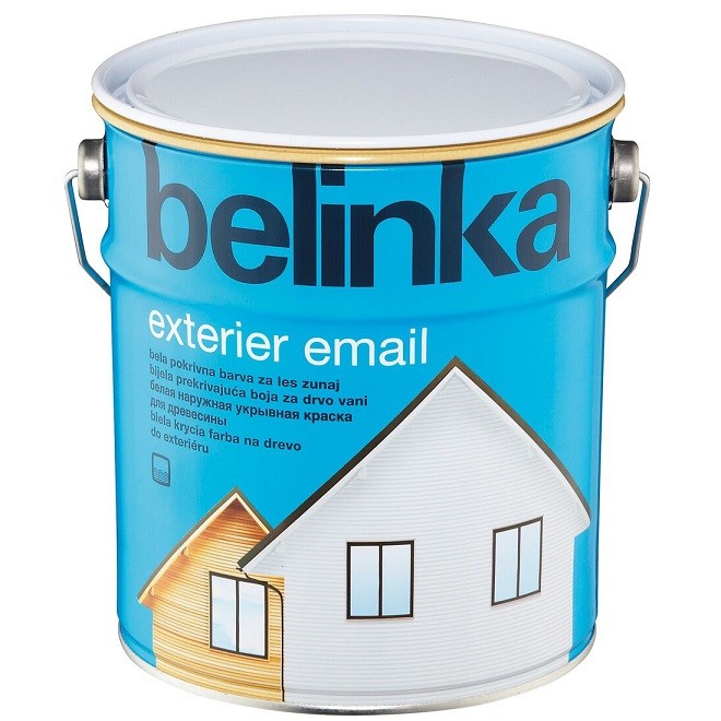 Краска укрывная Belinka Exterier Email белая 2,5 л