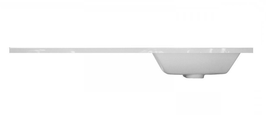 Тумба с раковиной Style Line Даллас 130 R Люкс Plus белая