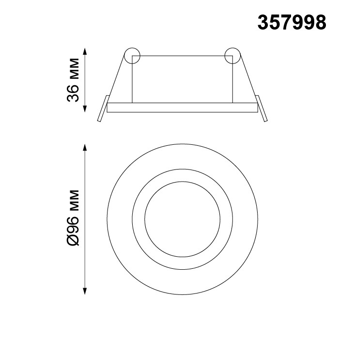 Светильник встраиваемый светодиодный Novotech Stern 357998 белый 10W 85-265V