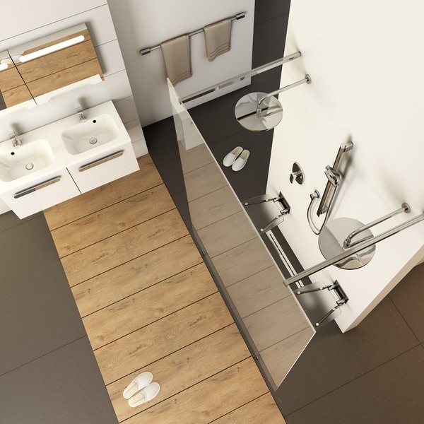 Душевое ограждение Ravak Walk-In Free 2000х1200 мм Transparent блестящее