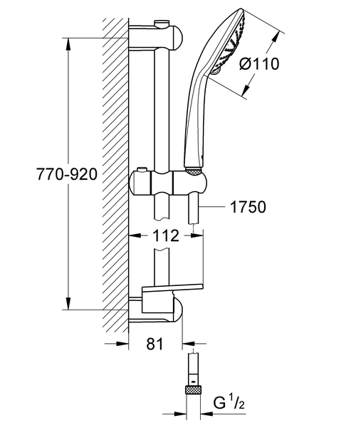 Душевой гарнитур Grohe Euphoria 27226001