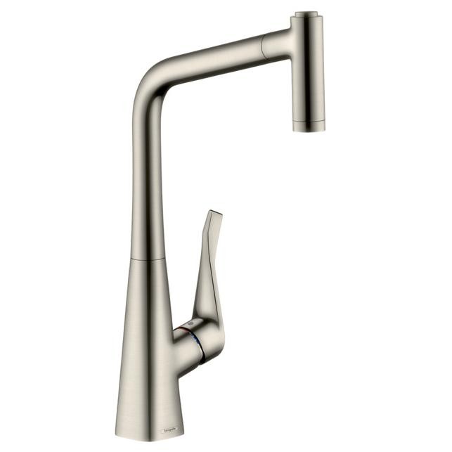 Смеситель для кухни Hansgrohe Metris Select 320 14820800 с выдвижным изливом