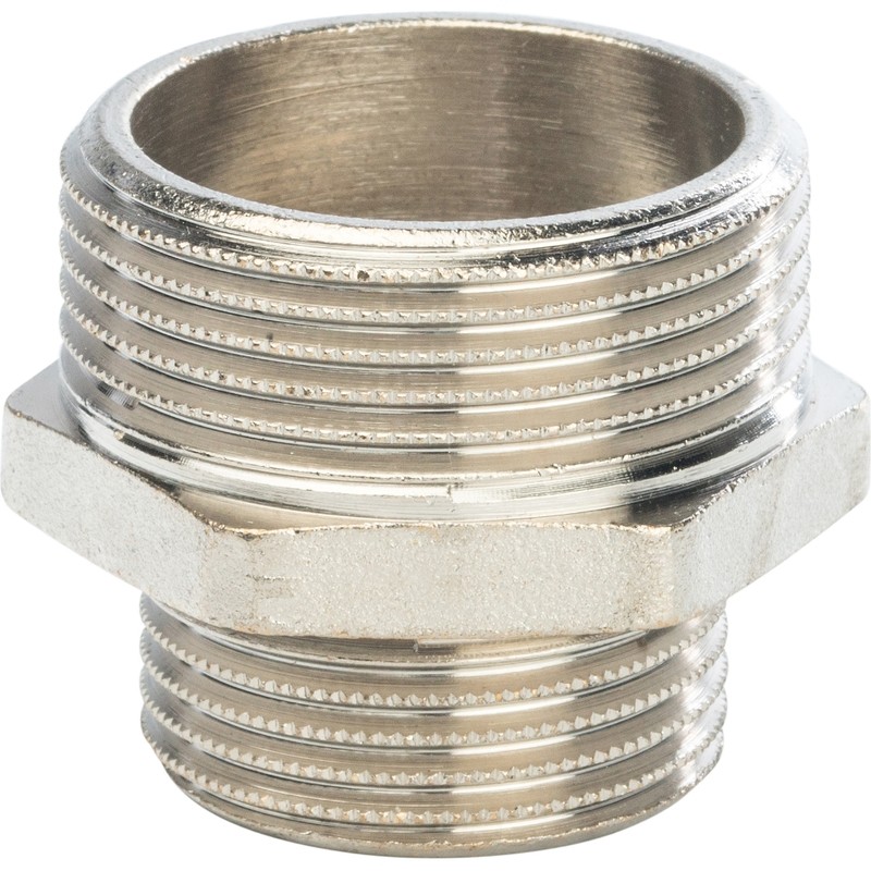 Ниппель переходной Stout SFT-0004-001141 1 1/4х1 дюйм никелированный с наружной резьбой