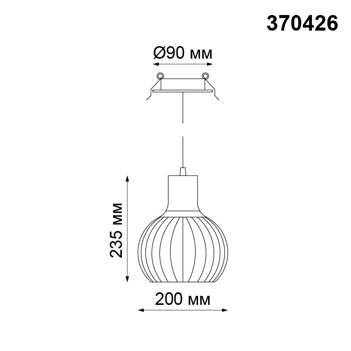Светильник встраиваемый Novotech Zelle 370426 черный 50W 220V