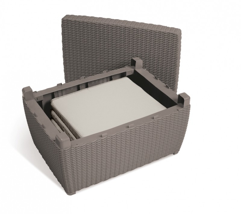 Комплект мебели Allibert Corona set with cushion box Капучино-песок