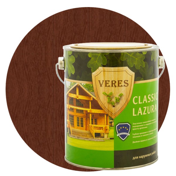 Пропитка для древесины Veres Classic Lazura № 3 Тик 10 л