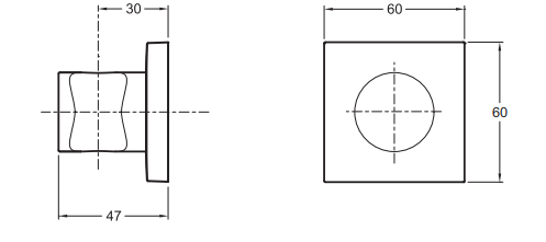 Держатель для душа Jacob Delafon Modulo 8468D-CP