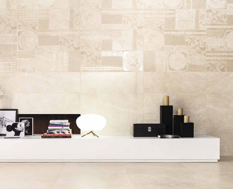 Плитка керамическая Italon Elite White Insero Couture 750х250 мм