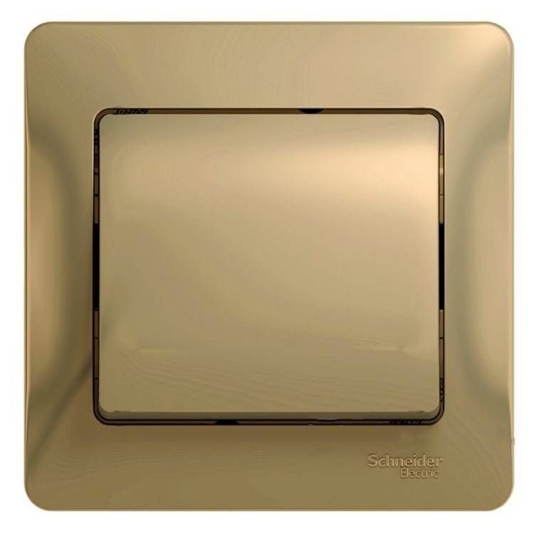 Выключатель Schneider Electric Glossa GSL000412 одноклавишный титан