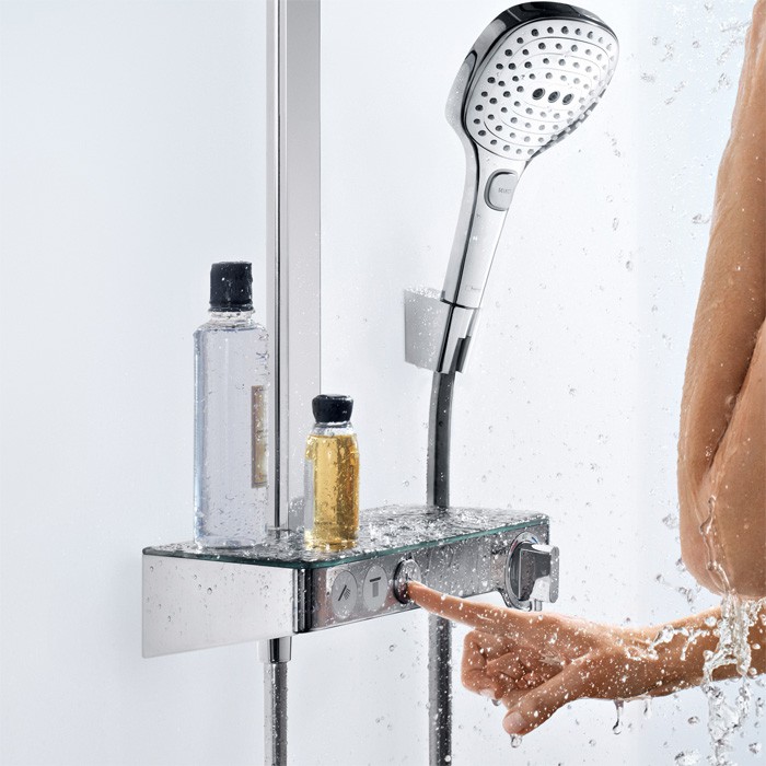 Душевая система с термостатом Hansgrohe Raindance Select E 300 Showerpipe 27127000