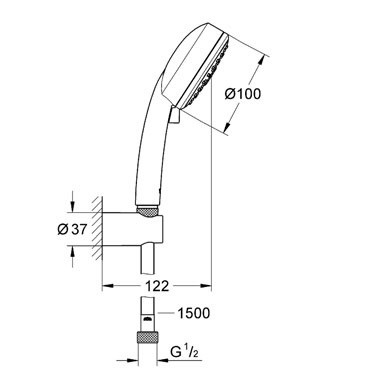 Душевой набор Grohe New Tempesta Cosmopolitan 27588001