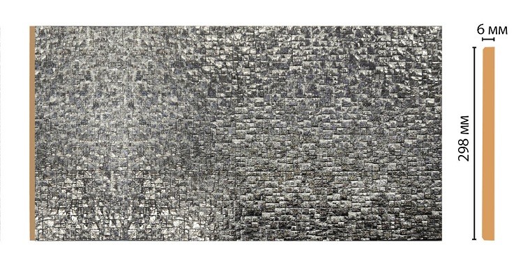 Панель декоративная Decomaster Перламутр-Stone Line M30-29 2400х298 мм