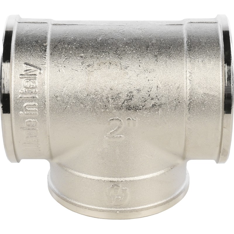 Тройник Stout SFT-0020-000002 2 дюйма никелированный с внутренней резьбой