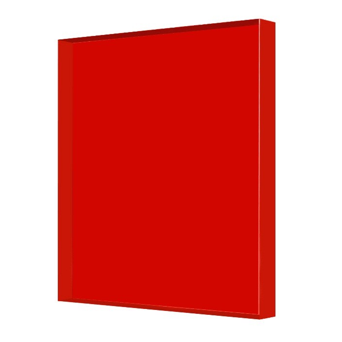Поликарбонат монолитный Borrex красный 3 мм
