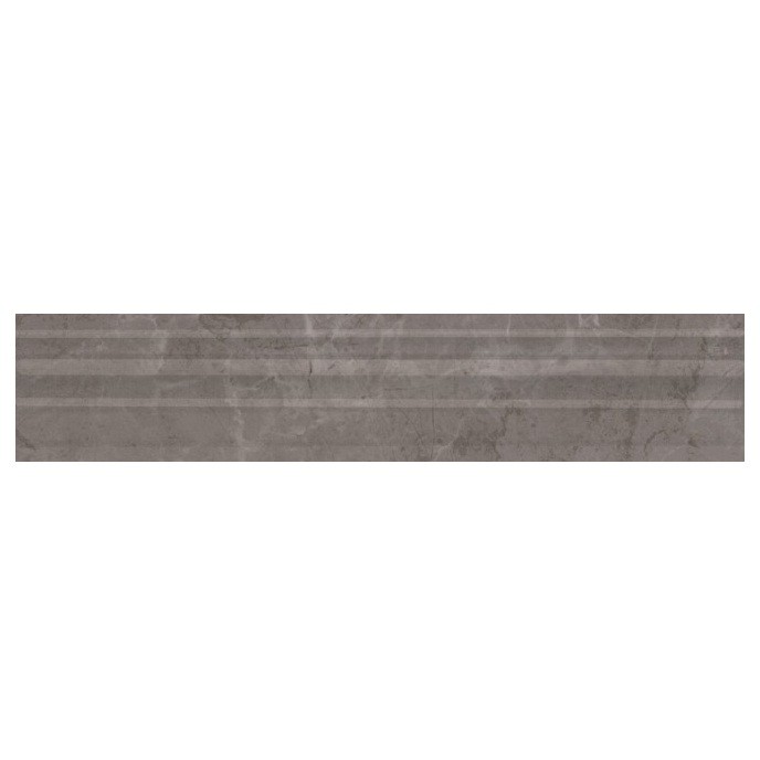 Бордюр керамический Kerama Marazzi BLE008 Гран Пале багет серый 250х55 мм
