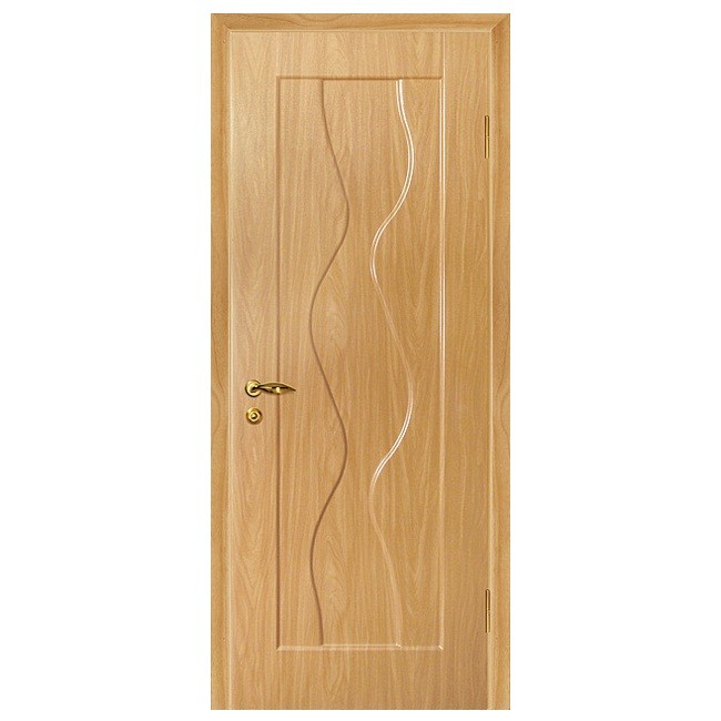 Дверное полотно Мариам Вираж ПВХ Миланский орех глухое 2000х600 мм